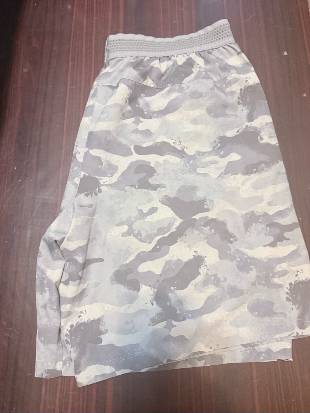 Fabletics Men's Grey Camo Athletic Shorts